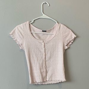Brandy Melville pink zelly top
